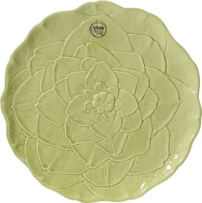 Decoris bord keramiek artisjok 27.8x2cm groen