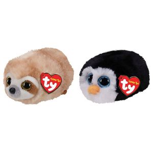 Ty - Knuffel - Teeny Ty's - Dangler Sloth & Waddles Penguin