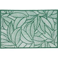 1x Groene bladeren placemat 30 x 45 cm rechthoek - thumbnail