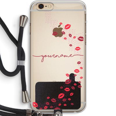Kusjes: iPhone 6 PLUS / 6S PLUS Transparant Hoesje met koord