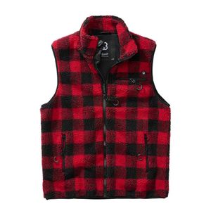 Teddyfleece Rood-Zwart Bodywarmer Heren