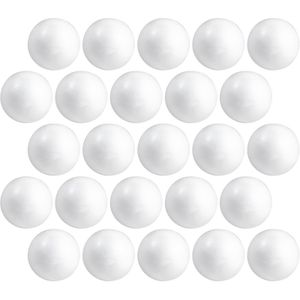 25x Hobby/DIY piepschuim bal/bol 7 cm