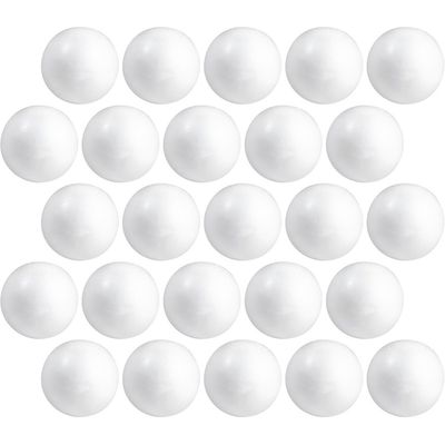25x Hobby/DIY piepschuim bal/bol 7 cm