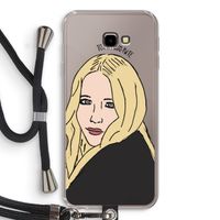 Mary Kate: Samsung Galaxy J4 Plus Transparant Hoesje met koord