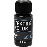 Knutsel/hobby Textielverf - extra dekkend - zwart - 50 ml - schilderen - op waterbasis