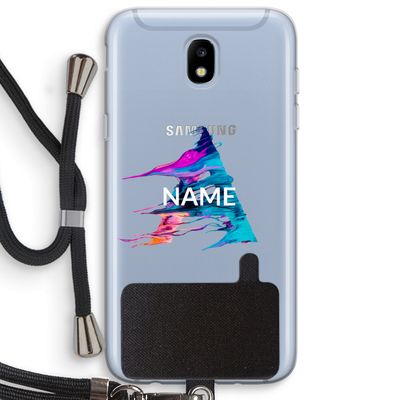 Abstract Spectrum: Samsung Galaxy J5 (2017) Transparant Hoesje met koord