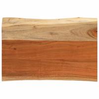 Tafelblad rechthoekig natuurlijke rand 50x40x3,8 cm acaciahout