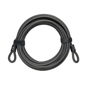 Axa Kabel met dubbele lus double loop 10 meter grijs