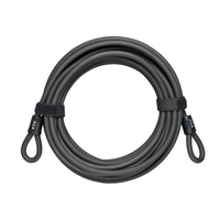 Axa Kabel met dubbele lus double loop 10 meter grijs