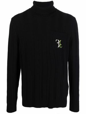 Billionaire pull Double B à col roulé - Noir