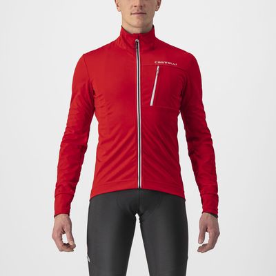 Castelli GO fietsjack rood heren M