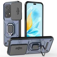 Honor 200 Lite Rotary Ring Hybrid Case with Camera Shield - Blue - thumbnail