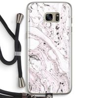 Mengelmoes: Samsung Galaxy S7 Edge Transparant Hoesje met koord