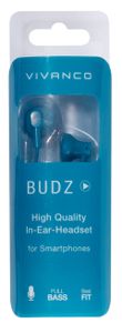 Vivanco BUDZ Headset Bedraad In-ear Oproepen/muziek Blauw