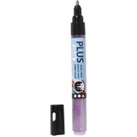 Plus Color marker, l: 14,5 cm, lijndikte 1-2 mm, dark lilac, 5,5 ml, 1 stuk Plus Color marker, l: 14,5 cm, lijndikte 1-2 mm, dark lilac, 5,5 ml, 1 stuk