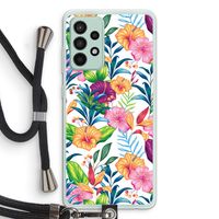 Tropisch 2: Samsung Galaxy A52s 5G Transparant Hoesje met koord