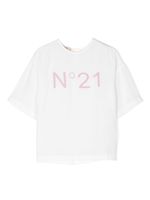 Nº21 Kids blouse à logo imprimé - Blanc