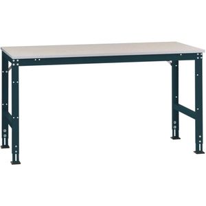 Manuflex AU4007.7016 Werk achtergrond tafel universele standaard met kunststof plaat, bxdxh = 1000x600x760-870 mm Antraciet