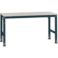 Manuflex AU6104.7016 Werk aanschuiftafel universele standaard met staalbeslag schijf, bxdxh = 1750 x 1200 x 760-870 mm Antraciet - thumbnail