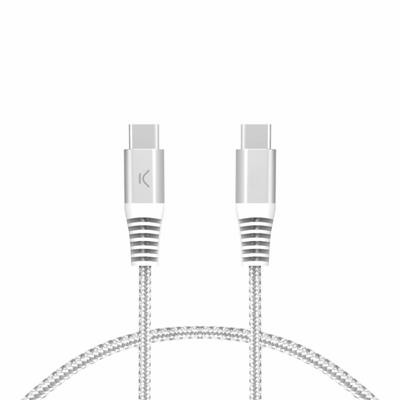 Kabel USB-C naar USB-C KSIX Wit