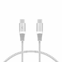 Kabel USB-C naar USB-C KSIX Wit
