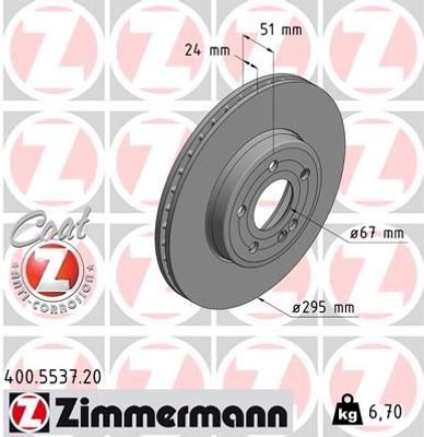 Remschijf COAT Z 400553720