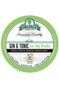 Stirling Soap Co. scheercrème Gin & Tonic on the rocks 165ml