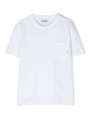 DONDUP KIDS t-shirt à patch logo - Blanc