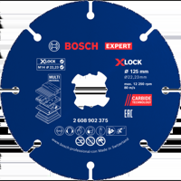 Bosch Accessoires EXPERT Carbide Multi Wheel X-LOCK Doorslijpschijf 125 mm | 22,23 mm | 10 stuks - 2608902377