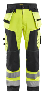 Blåkläder Werkbroek softshell High-Vis 15672517 | High Vis Geel/Zwart | Maat 60 - 7330509405840