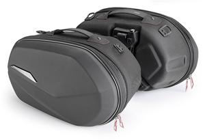 GIVI Sport-T ST609 easy lock, Zachte zijkoffers voor de moto, 25+25l