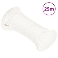 VidaXL Boottouw 4 mm 25 m polypropyleen volwit