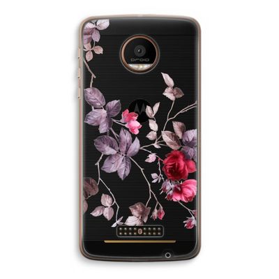 Mooie bloemen: Motorola Moto Z Force Transparant Hoesje