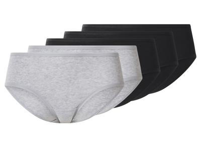 esmara Set van 5 dames hipsters (Zwart/grijs, M (40/42)) esmara Set van 5 dames hipsters (Zwart/grijs, M (40/42))