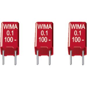 Wima MKS2C031001A00KSSD 1 stuk(s) MKS-foliecondensator Radiaal bedraad 0.1 µF 63 V/DC 20 % 5 mm (l x b x h) 7.2 x 2.5 x 6.5 mm