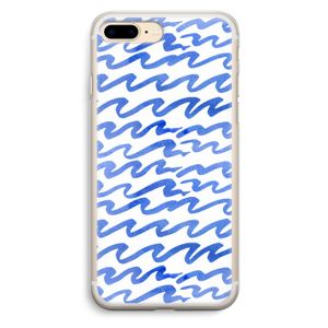 Blauwe golven: iPhone 7 Plus Transparant Hoesje