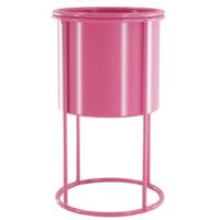 Housevitamin bloempot op standaard metaal roze 19 cm | 12 stuks