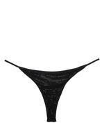 DSQUARED2 bas de bikini à ornements en cristal - Noir