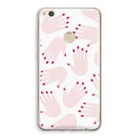 Hands pink: Huawei Ascend P8 Lite (2017) Transparant Hoesje