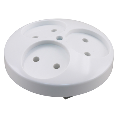 Q-Link Contactdoos | Inbouw | 3-voudig | Met Aanraakbeveiliging | Polarwit - 01.079.54