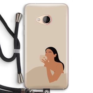 Fresh coffee: HTC U Play Transparant Hoesje met koord