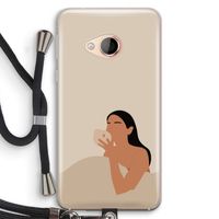Fresh coffee: HTC U Play Transparant Hoesje met koord
