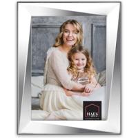 Haes Deco Verzilverde Fotolijst Firenze voor een foto van 10x15 cm - Fraai Verzilverd met luxe Houten achterzijde en standaard om neer te zetten