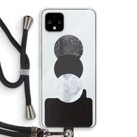 Marmeren cirkels: Pixel 4 XL Transparant Hoesje met koord