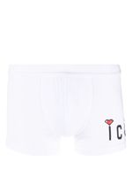 DSQUARED2 boxer en coton stretch à logo imprimé - Blanc - thumbnail