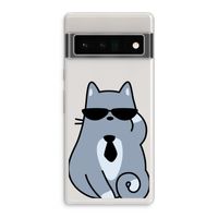 Cool cat: Google Pixel 6 Pro Transparant Hoesje