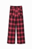 Flared broek met ruiten - RED - 3/4 Flared broek met ruiten - RED - 3/4