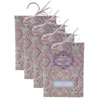 Geurzakjes Bloemen rozen geur - 8x - met ophanghaak - geurkaartjes/luchtverfrisser