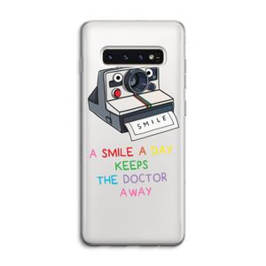 Smile: Samsung Galaxy S10 4G Transparant Hoesje