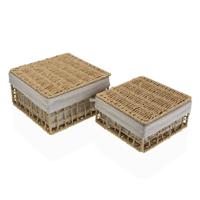 Wasmand Versa Nadir Bruin Zeealgen 23 x 12,5 x 23 cm